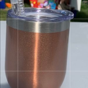 12 oz tumbler brand new along w straw and brush to clean still in plastic.